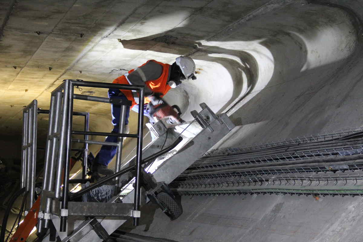 Cathodic protection of the viaduct